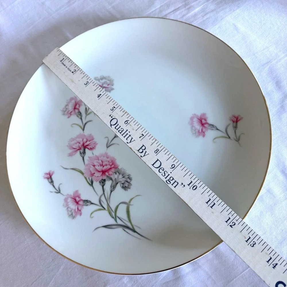 Vintage Royal Court Pink Carnation‎ Serving Platter 12.25